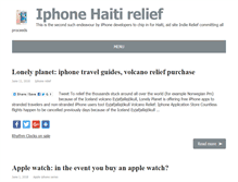 Tablet Screenshot of iphonehaitianrelief.org
